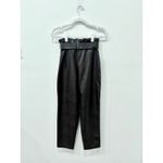 Bardot NWT Debbie Vegan Faux Leather Ultra High Rise Pants Black Women's Size 4 Photo 4