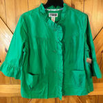 Route 66 VINTAGE  Button Up Jacket Green 3/4 Sleeves NWT Size XL (5598) Photo 0