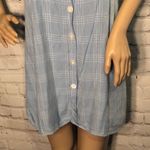 Urban Outfitters  Tank Dress Sleeveless Blue Plaid Photo 2