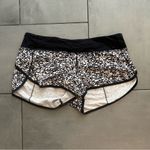 Lululemon Speed Short (2 1/2") Ice Breaker White Black / Black Photo 2