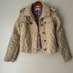 Lilly Pulitzer Beige Quilted Jacket Size XS Photo 1