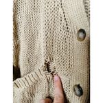 Ralph Lauren POLO  Brown Linen Knit Button Front Cardigan Sweater Size Large Photo 7