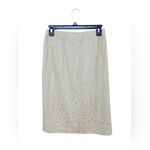 St. John Elegant Cream Blazer And Skirt Set Photo 3