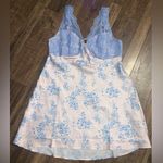 Free People Blue White  Countryside Printed Mini Dress spring floral revolve $128 Photo 2
