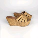 Lucky Brand Havana Platform Wedge Natural Woven Sandals Shoes Size 10 Photo 1