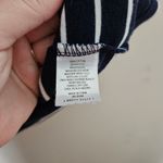 Dip Top Striped Navy White 3/4 Sleeves Crewneck Casual Neutral Comfy Staple Blue Size L Photo 5