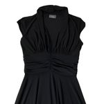 Sally USA Black Fit & Flare Cap Sleeve Dress Women's Size Small | 50 Photo 2