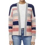 360 Cashmere  striped multi color sweater‎ cardigan size small Photo 0