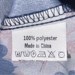 Yoins  Navy Blue Floral Spaghetti Strap Halter-Style Blouse - size XL Photo 5