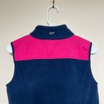 Vineyard Vines Navy Blue Fleece Vest Full Zip Up Small Women Photo 4