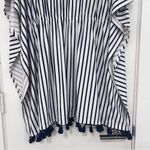 Cabana Life Navy and White Stripped Caftan with Gold Embroidery Size undefined Photo 9