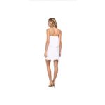 BCBGeneration New White Pleated Layer Chiffon Mini Dress Size Large Bride Beach Photo 1