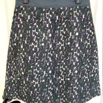 LAVIA A Line Green Purple Abstract Pleated Skirt Women’s Size 42 Italian 6 Photo 2