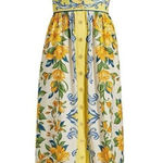 Farm Rio Women's Multicolor Sicily Scarf Print Cotton Maxi Dress Size Small Photo 0