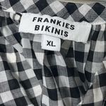 frankie's bikinis  Sadie Dress XL Black Gingham Gauze Babydoll Cottagecore Photo 9