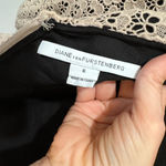 Diane Von Furstenberg  Dress Womens 6 Sarita Acorn Lace Beige‎ Mini Cocktail Photo 6