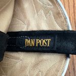 Dan Post Vintage  Black Suede White Stitching Cowboy Western Boots Size 6M Photo 9