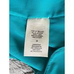 Alice + Olivia  Fallon Ruched Sleeveless Gown Womens 8 Teal Event HoCo Gala Guest Photo 11