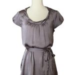Motherhood Maternity Satin Tunic Top Size Small Grey Photo 0