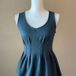 Deletta  | Teal Sleeveless Peplum Blouse Sz XS Photo 0