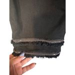 Chico's Black Slimming Girlfriend Slim Leg Cropped Fringe Denim Jeans Women Sz 6 Photo 3