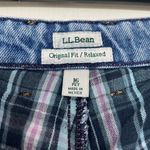 L.L.Bean Original Fit Relaxed Flannel Lined Medium Wash Jeans ~ Size 16 PET Photo 4