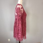 Jens Pirate Booty Free People El Sol Dark Rose Lace Babydoll Mini Dress Size S Pink Photo 6
