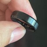 Edge Pre-owned 6mm carbide  black ring size 8 Photo 6