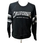 MOTHER Denim MOTHER “California Weirdos Welcome” Graphic Sweatshirt – Black Estimated Small Photo 1