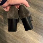 BORN Women's Suede Leather Dark Grey Chunky Heel Loafers Sz 8.5 Gray Photo 4