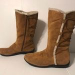 Aerosoles suede tan mid calf zip up boots women size 9M Photo 1