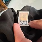 Diane Von Furstenberg DVF Melanie long sleeve cage neck black silk dress size 6 Photo 7