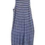 Splendid Mock Neck Striped Ribbed Midi Tank Dress. Size Medium. Photo 2