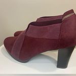 Cloudwalkers Burgundy Heeled Booties Women’s 8W Slip Photo 2