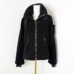 SAM. Denver Sherpa Full Zip Sherpa Jacket Size Small Black Photo 2