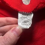 VTG 80s Grandma Cat Sweater Womens XL GraphicnArt Sweatshirt Cottagecore Red 90s Photo 2