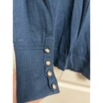 Ann Taylor 301-007 Blue  M 100% Extra Fine Merino Wool Pullover Sweater Office Photo 3