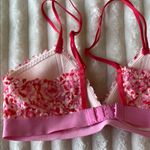 Aerie  Pink and Red Floral Bra with Adjustable Straps Photo 4