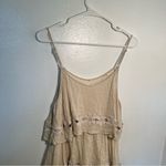 Alya  Cami Dress Beige Tiered Crochet Photo 6