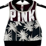PINK - Victoria's Secret PINK Victoria’s Secret Palm Tree Reverse Razorback Sports Bra Medium Photo 0