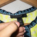 J.Crew Neon Citrus Yellow Arrow Print Shift Dress Size 00 Photo 5