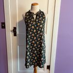 Loft  Petites Floral Print Sleeveless Shift Dress Ruffle Neckline Petite  XSP‎ Photo 1