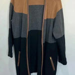 Charter Club  Long Cardigan Sweater w Faux Leather Trim Sz 2X Photo 0