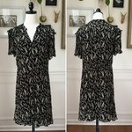 Ba&sh Women's Black Matcha Floral-print Dress Lily of the Valley $385 L Photo 2