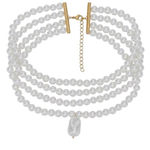 petit moments Adelaide Necklace in Pearl Womens Multi strand White Photo 0
