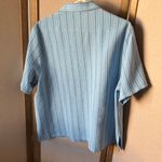 Bonworth Vintage  Light Blue Striped Petite Top medium petite Photo 10