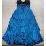VTG Dresses by Deb Ball Gown Prom Dress Womens 9/10 Blue Pick Up Skirt Fairycore Photo 5