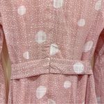 J.ING Dusty Pink Dot Long Sleeve Mini Dress with Ruffle OS Size undefined Photo 6