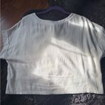 Blu Pepper  Cream Linen Top Photo 4