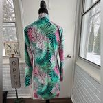 Tommy Bahama Golf Palm Leaf Zip Neck Ling Sleeve Dress medium athleisure Photo 5